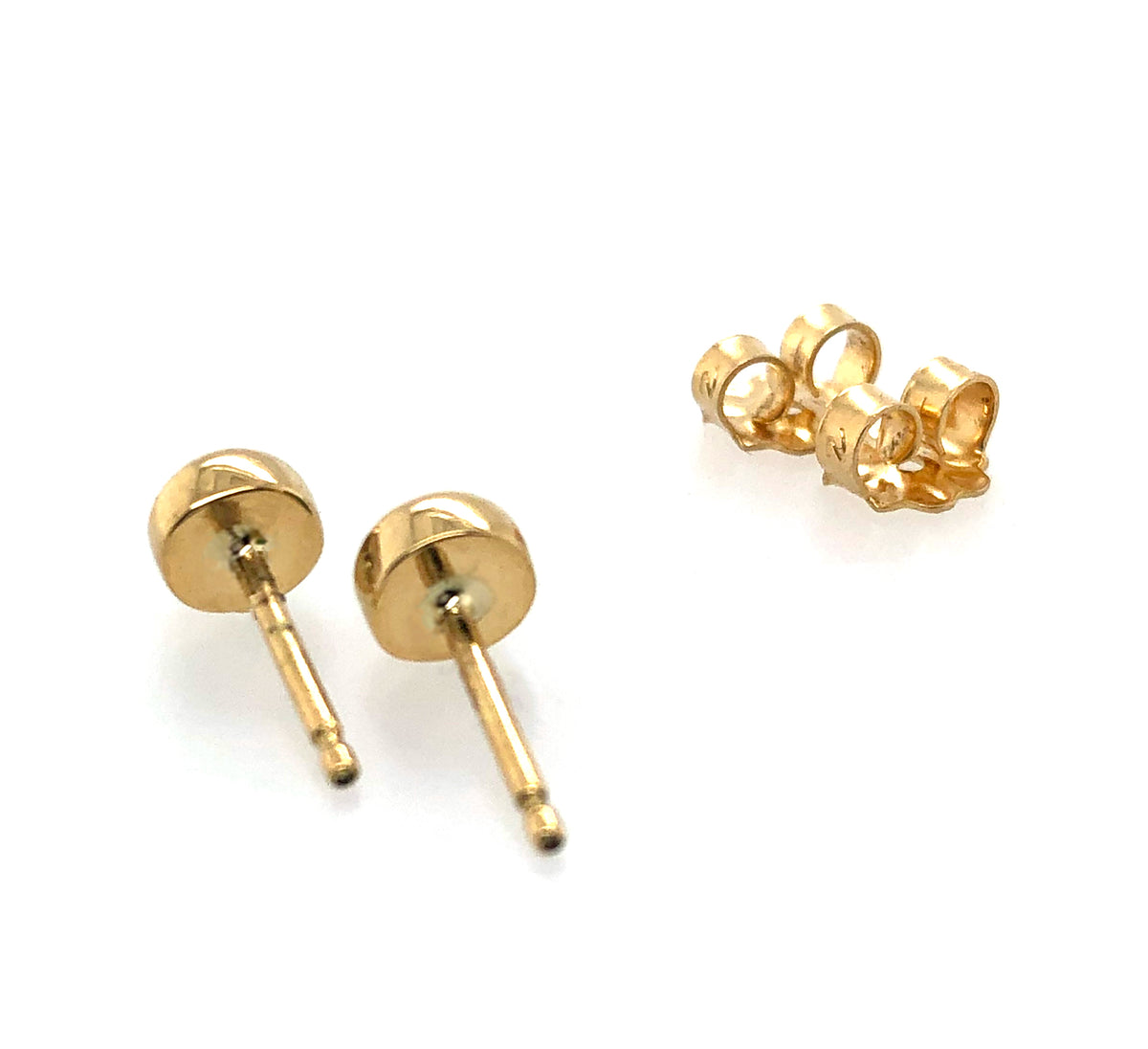 Emerald Earrings, Emerald Stud Earrings, 18k Gold, Solid Gold Studs –  Paulla Tewksbury Jewelry